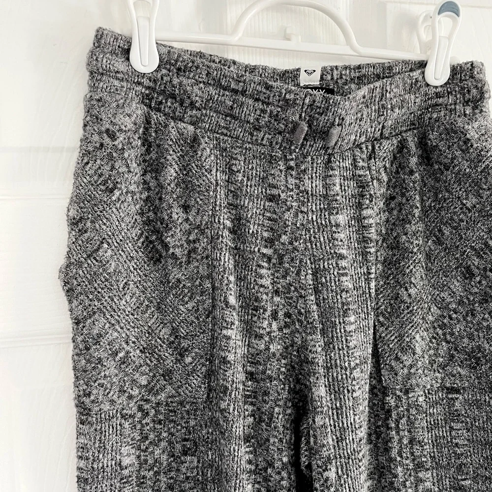 Roxy Drawstring Ribbed Joggers with Pockets - Picture 4 of 5